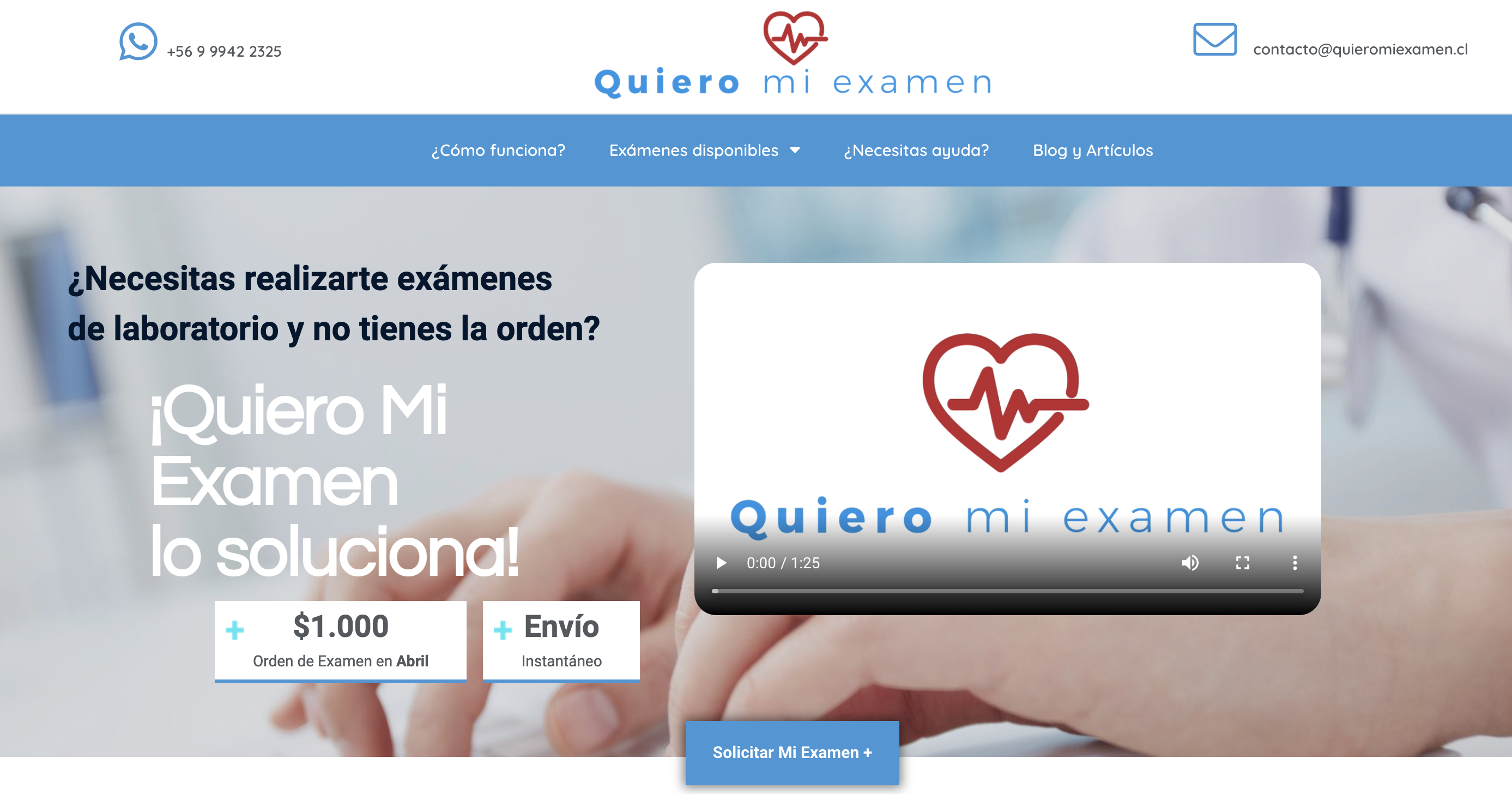 Necesito orden medica para examen de embarazo sale